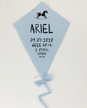 עפיפון קיר עם פרטי הבייבי - תכלת