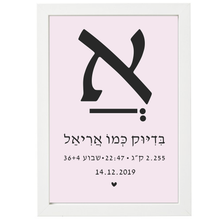  פיצקולים דיטיילס | תעודת לידה | מתנה ליולדת | סגלגל