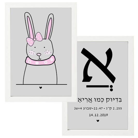 תעודת לידה מעוצבת - פיצקולים פרפקט