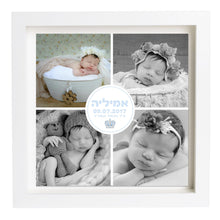  פיצקולים בייסיק | תעודת לידה | מתנה ליולדת | תכלת