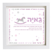  פיצקולים פלוס | תעודת לידה | מתנה ליולדת | סגול