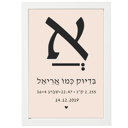  פיצקולים דיטיילס | תעודת לידה | מתנה ליולדת | קרם